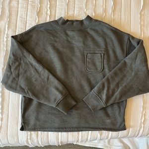 Grey Crew with Pocket